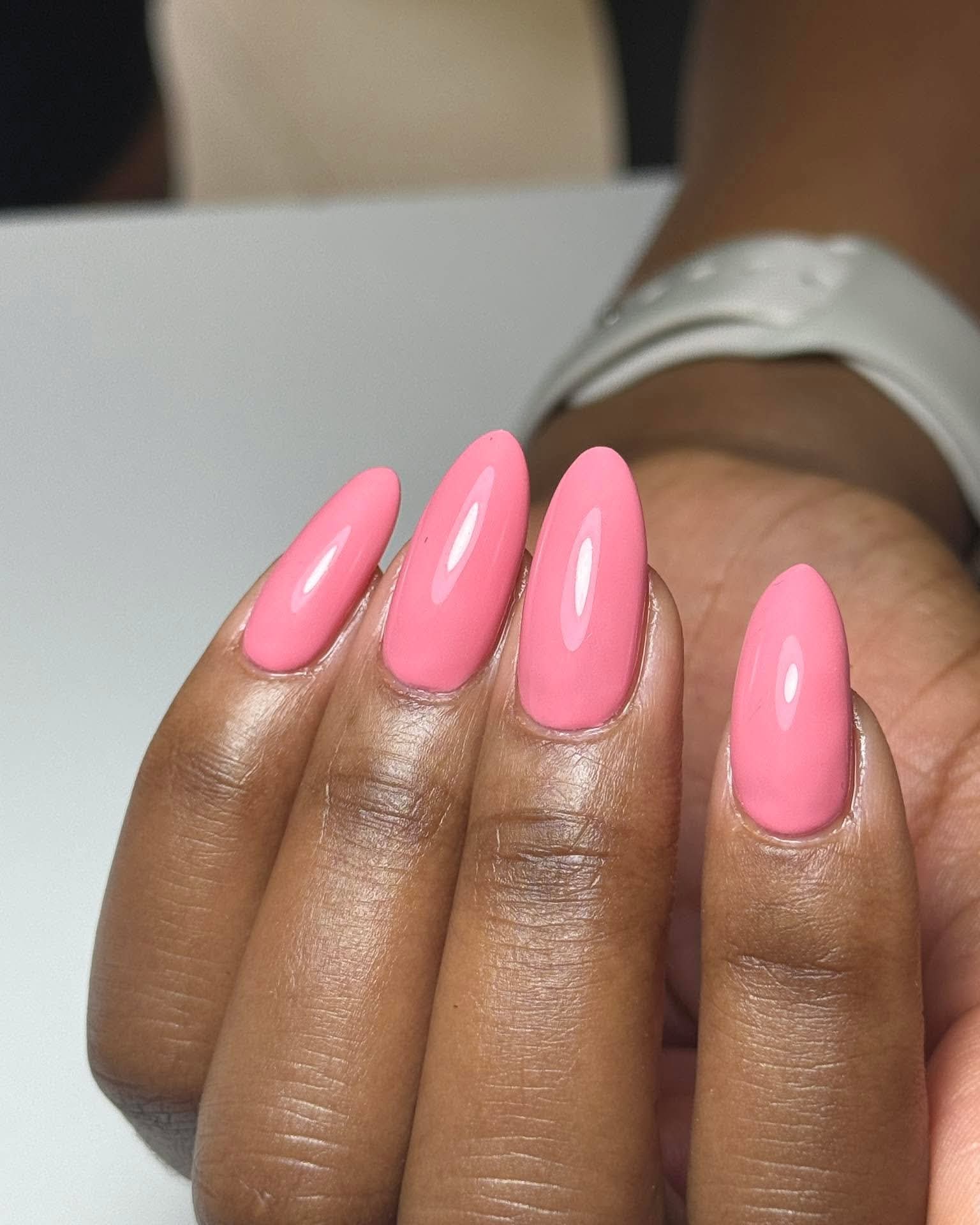 Builder gel nail overlay on natural nails - view 2